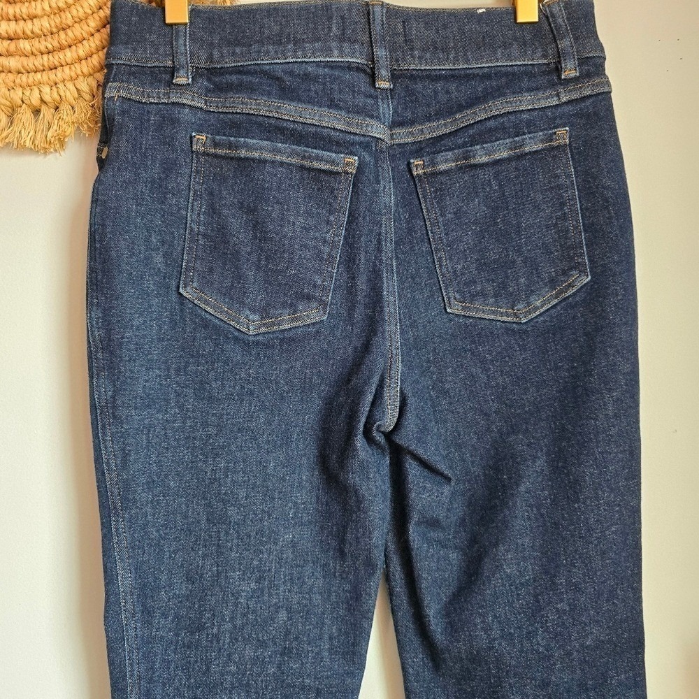 SPANX Original Everywhere High Waist Dark Wash Flare Jeans SZ Medium Minimalist - Picture 5 of 8